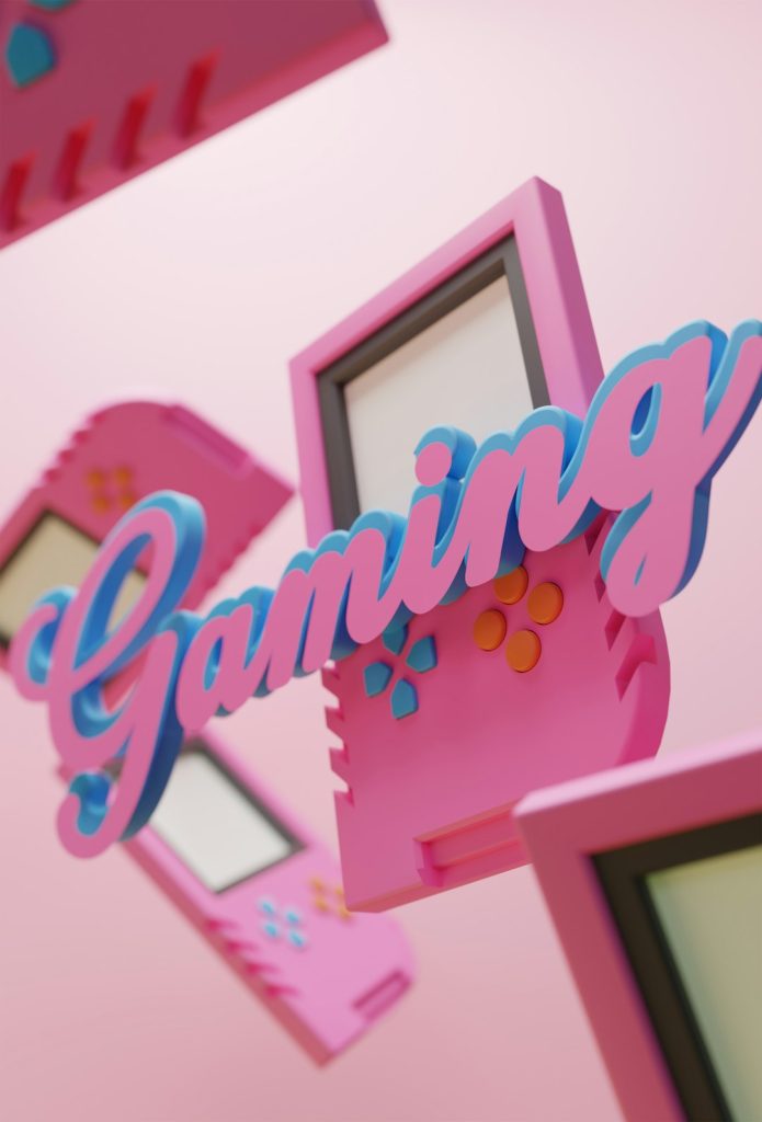 a-close-up-of-a-pink-object-with-the-word-gaming-on-it-kb-7m9ugf-y